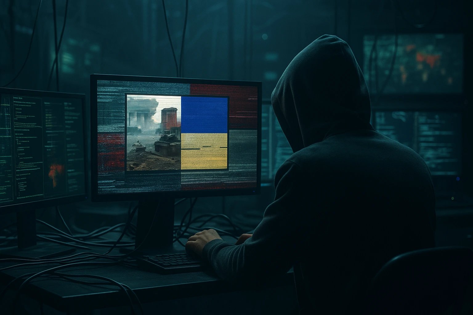 Pro-ukrainske cyberpartisaner hacker russisk tv på uafhængighedsdagen