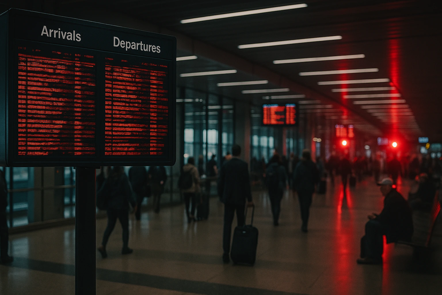 Hack mot flygplatser i USA och Kanada stör PA-system med politiska budskap