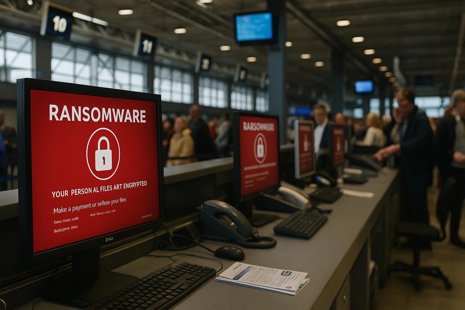 Collins Aerospace ransomware-attack stör stora europeiska flygplatser