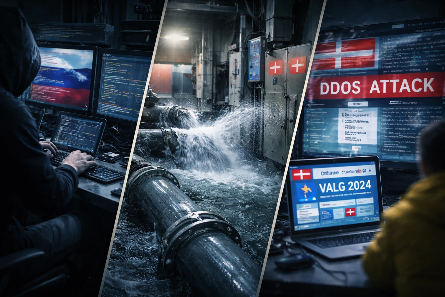Danmark kopplar ryska cyberattacker till vattenverk och valsajter