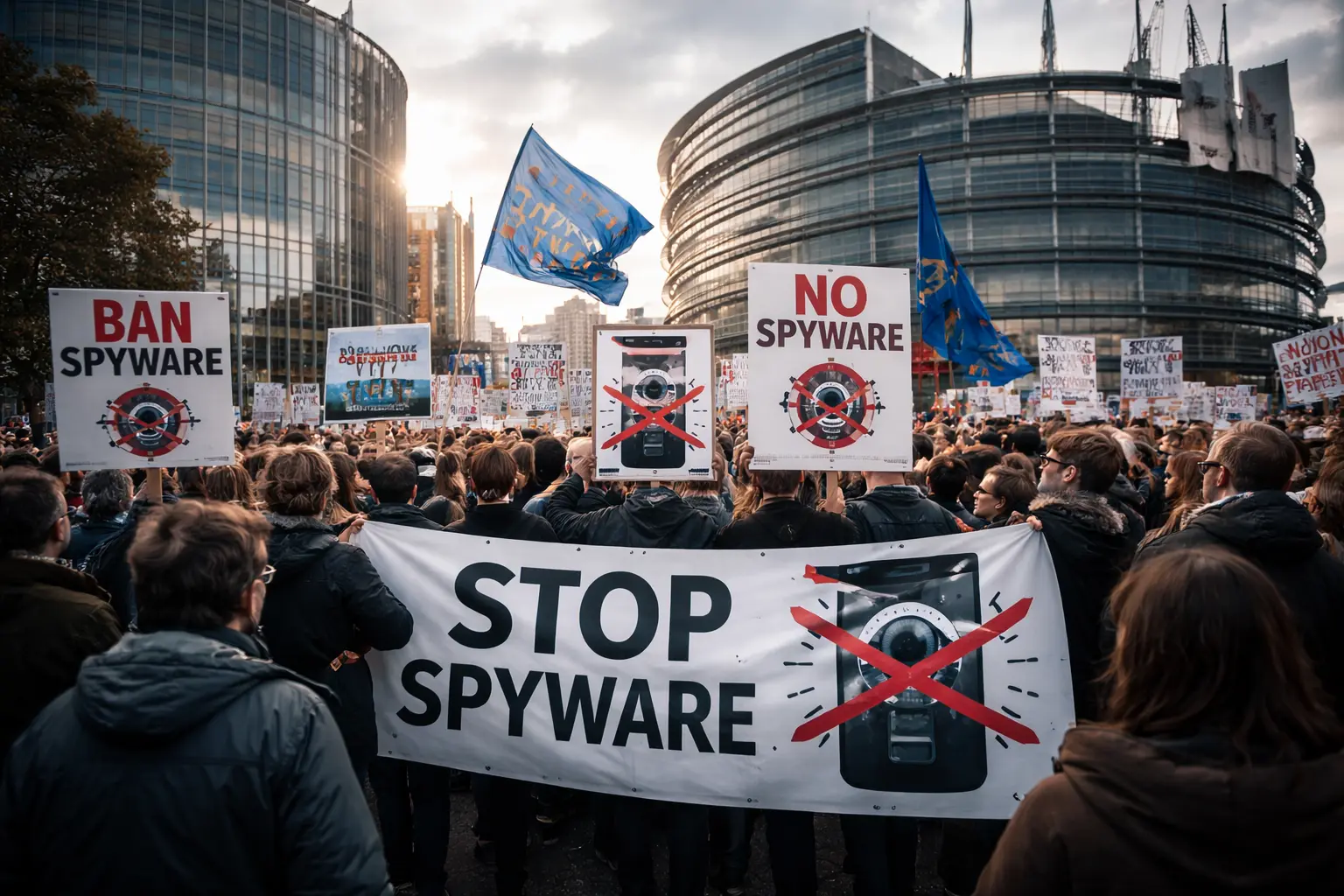 Europeiska rättighetsgrupper driver på för ett totalt EU-förbud mot spionprogram