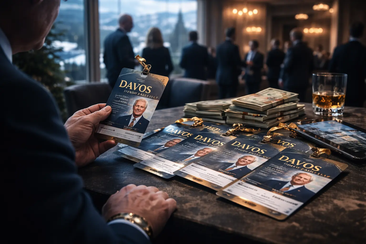 Falska Davos-VIP-pass lurade miljardärer inför Trumps tal