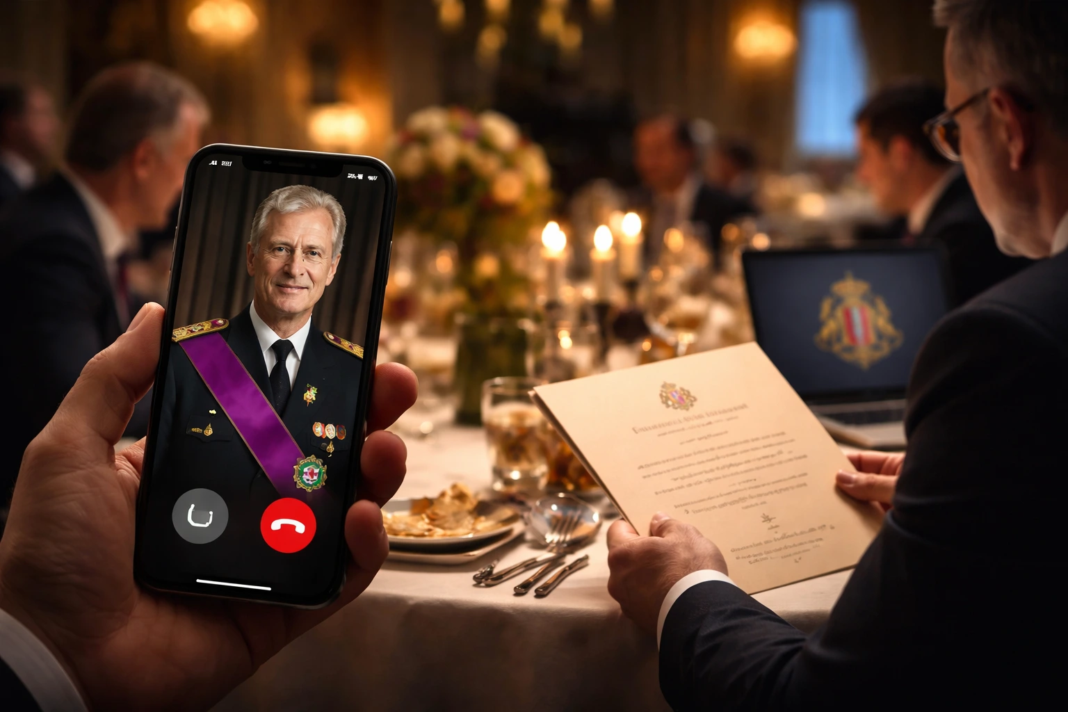 Kung Philippe-AI-bedrägeri riktar in sig på företagsledare med falska galainbjudningar