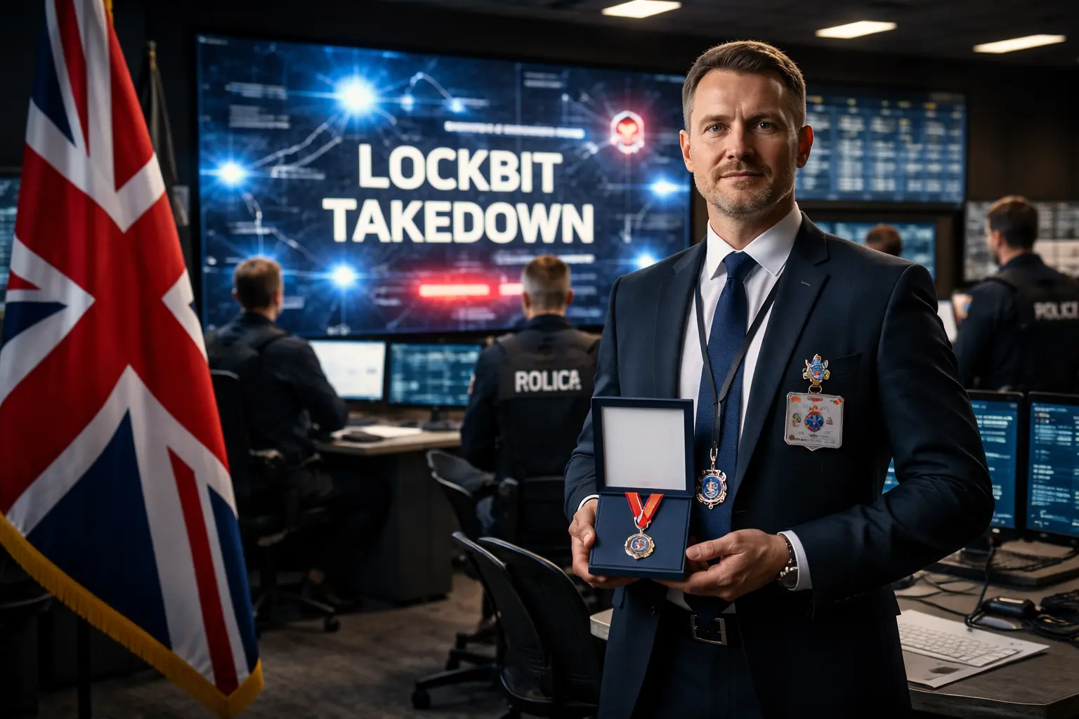 LockBit-ransomwaretakedown ger brittisk cyberutredare hedersutmärkelse