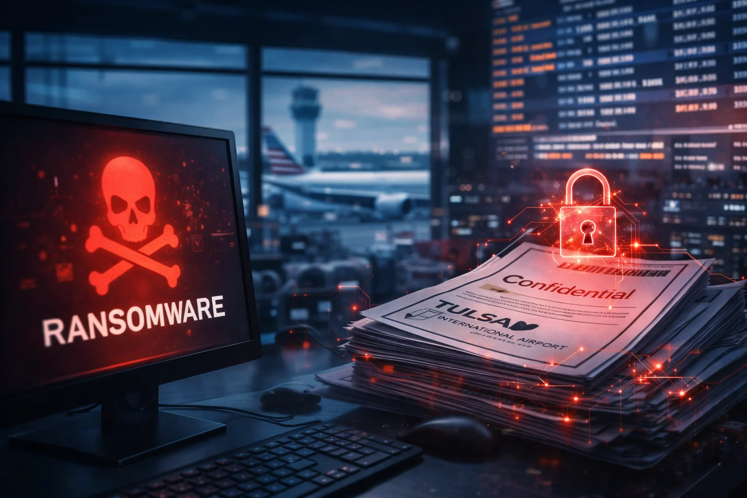 Qilin-ransomware retter seg mot Tulsa flyplass-systemer