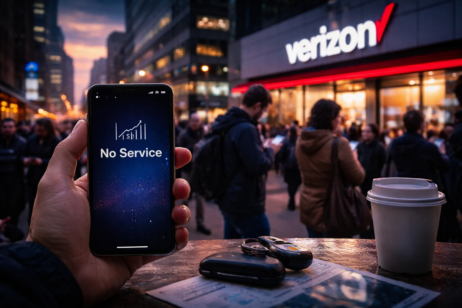 Verizons nätverksavbrott löst efter 10 timmars störning