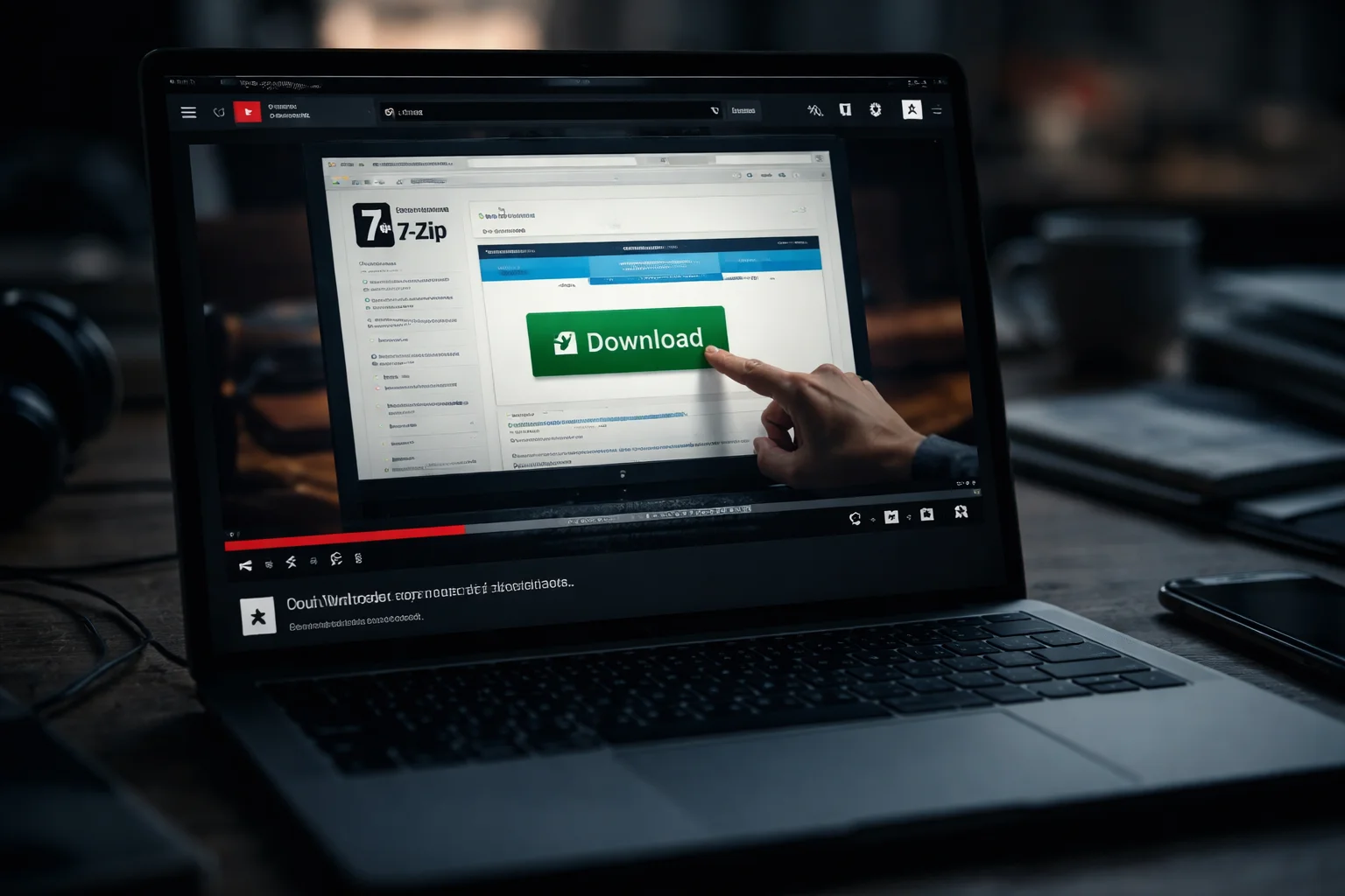 Falske 7-Zip-nedlastinger sprer skadevare via YouTube
