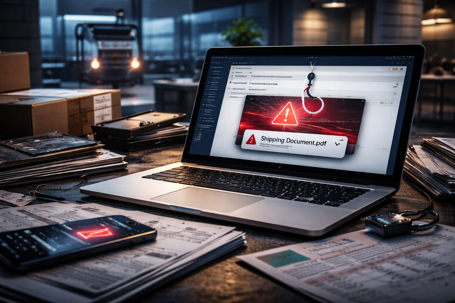 Phishing-Kampagne gegen Frachtsektor zielt auf Logistikunternehmen in den USA und Europa