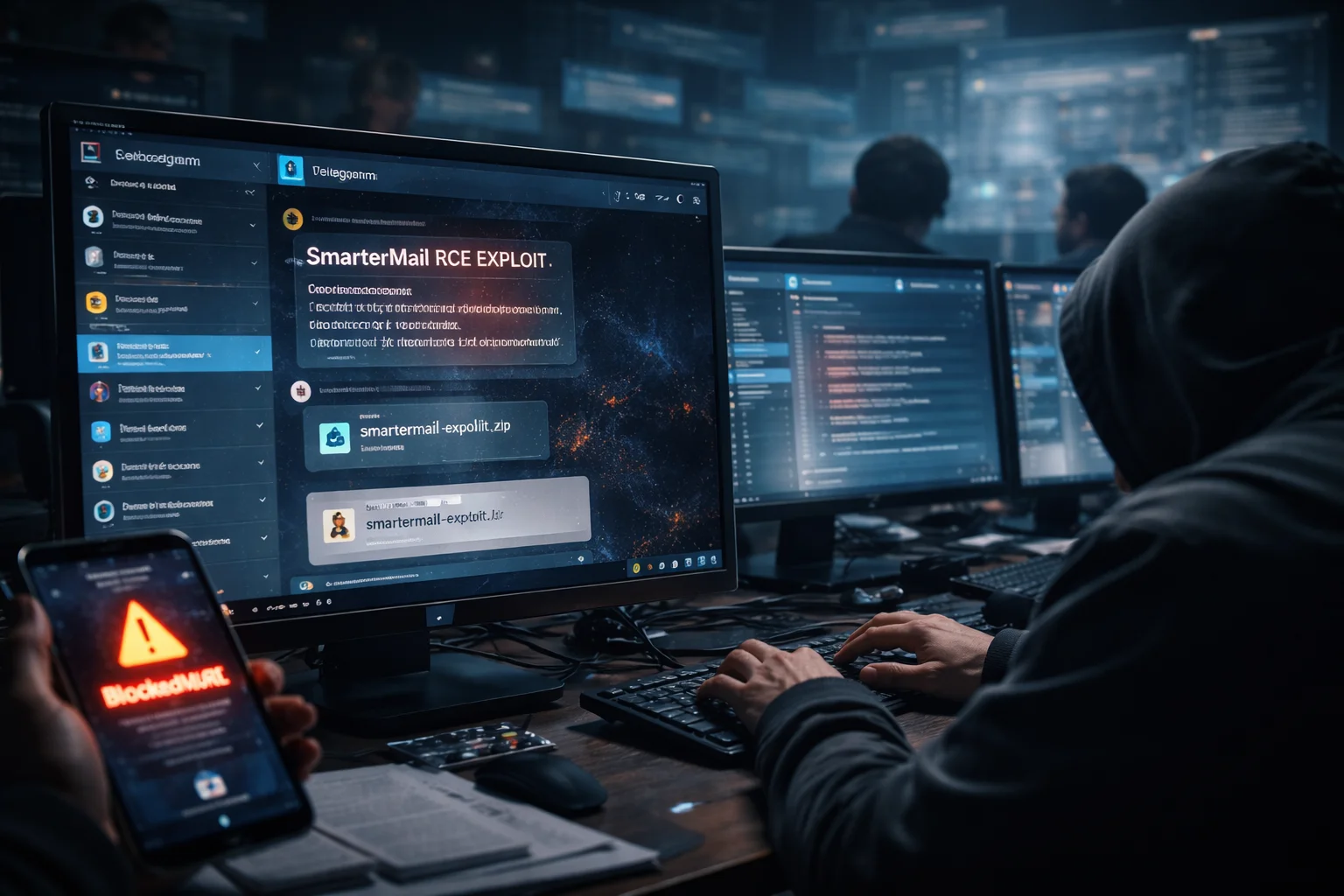 SmarterMail-exploitens beväpning sprids via Telegram