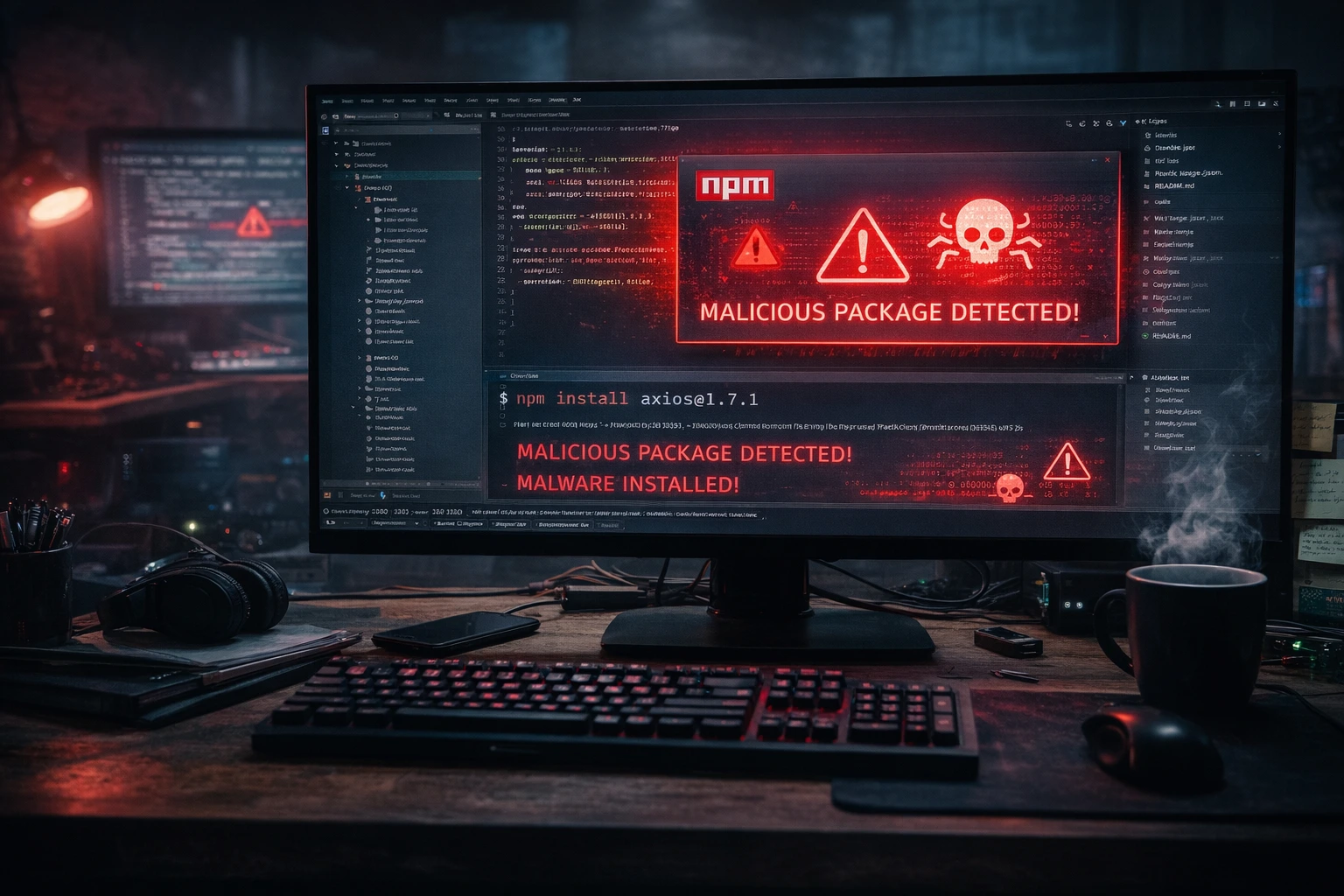 Axios npm compromise spreads malware through poisoned packages