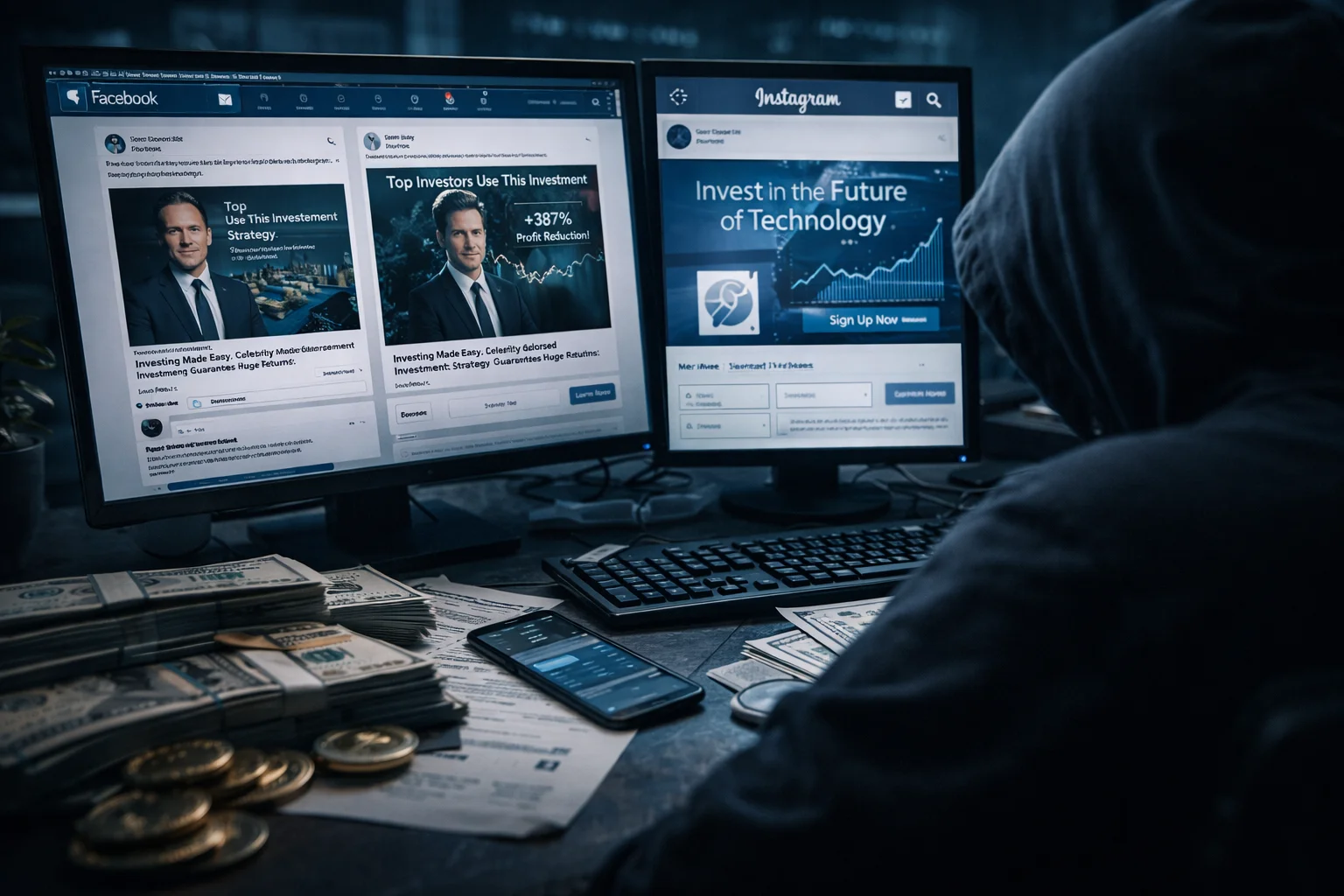 Meta Malvertising Scam Network Runs 310 Investment Fraud Campaigns