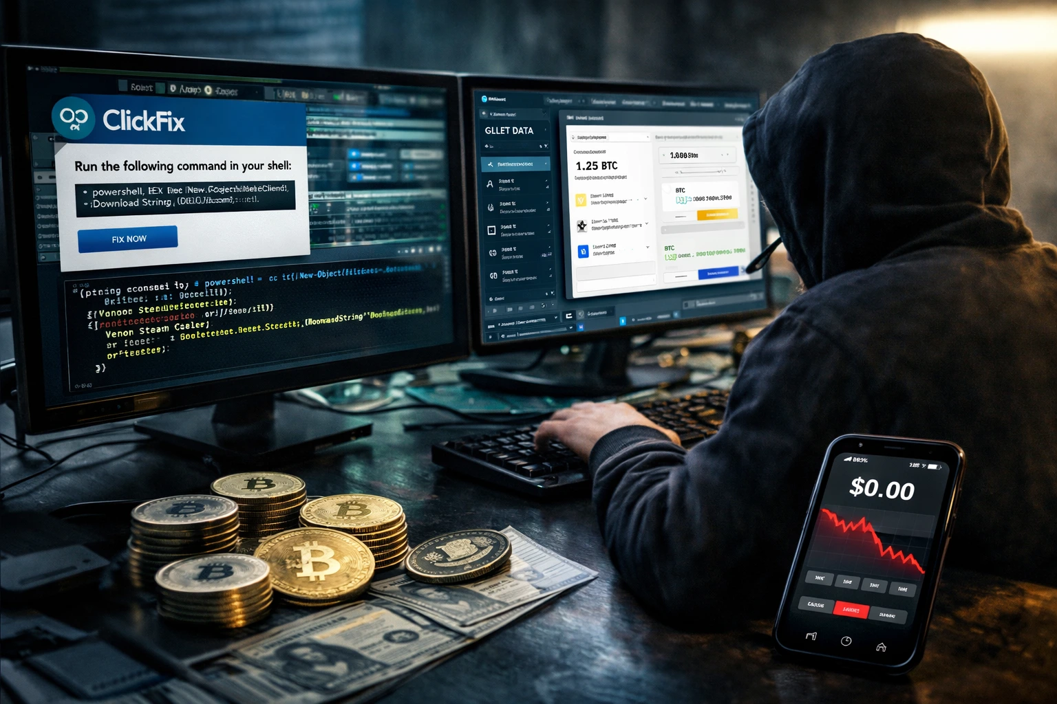 Venom Stealer malware uses ClickFix to automate crypto theft