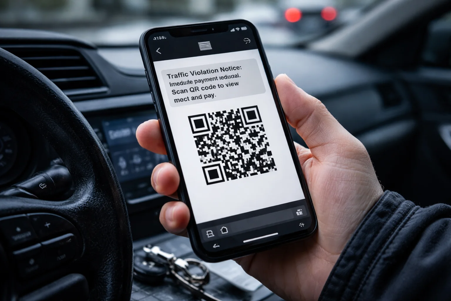 QR code phishing scam targets drivers with fake traffic texts